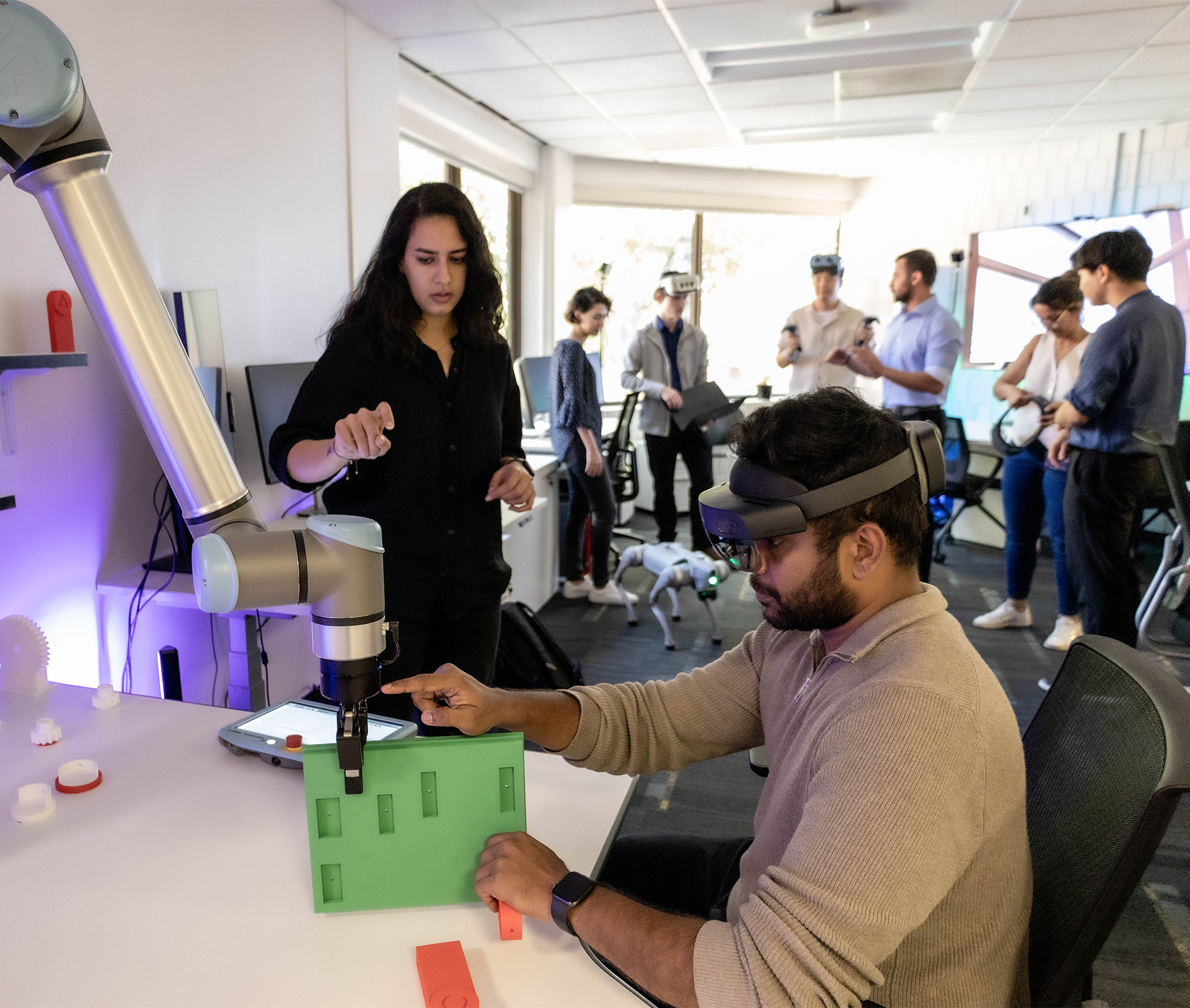 The SAIL research team is developing intelligent systems — driven by AI, XR, and robotics — that expand human capabilities