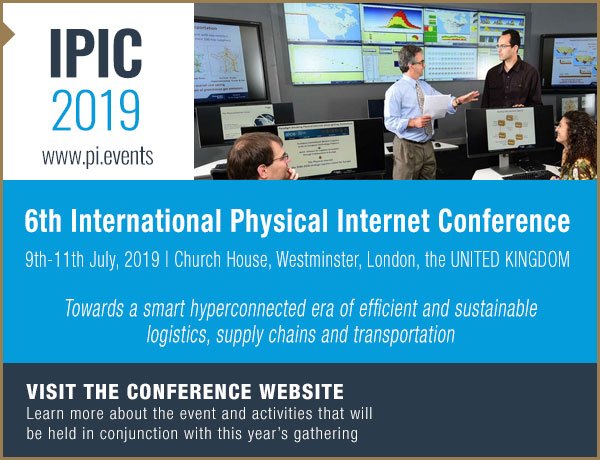 Please join us for the 6th International Physical Internet Conference taking place July 9-11, 2019 at Church House, Westminster, London, the United Kingdom. For more information, visit the conference website at www.pi.events.
