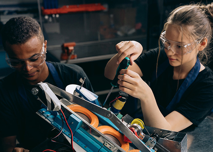 Students Working