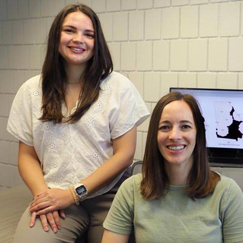 Meghan Meredith (left) and Lauren Steimle