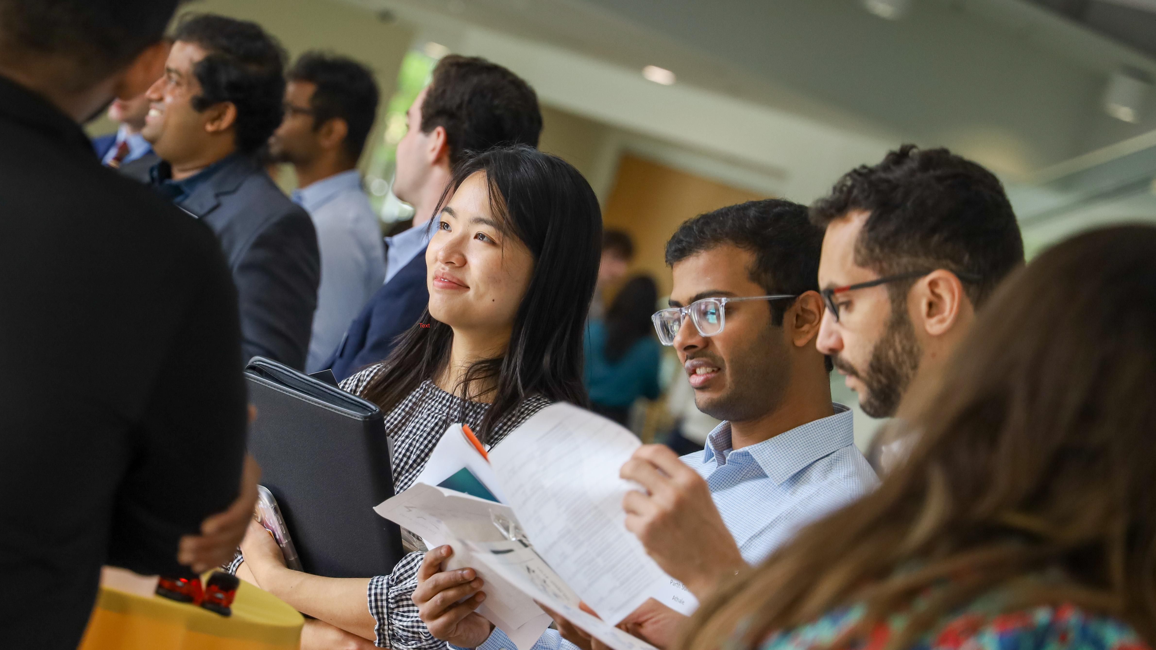 Students engaging at Meet the Firms