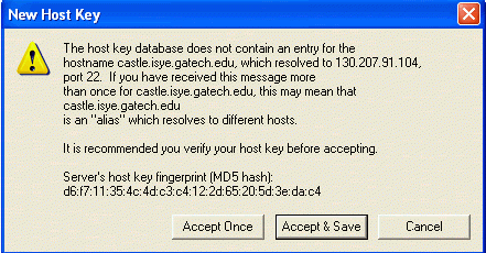 ssh demo accept keys