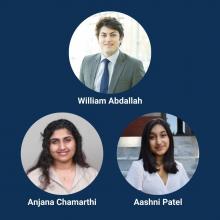 William Abdallah, Anjana Chamarthi, and Aashni Patel