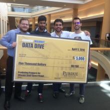 Team O-Mazing, winners of the Krannert Walmart Data Dive Competition