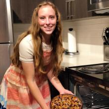 ISyE senior Shannon Gerhard in her kitchen