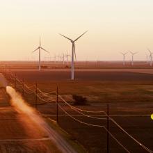 Wind power near Dodge City, Kan. Halbergman/iStock/Getty Images Plus