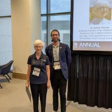 Professor Valerie Thomas receiving the 2026 IISE Sustainable Development Division Teaching Award, from Jeremy Rickli, Assoc. Professor of Industrial and Systems Engineering at Wayne State University and Past-President of the IISE Sustainable Development D