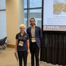 Professor Valerie Thomas receiving the 2026 IISE Sustainable Development Division Teaching Award.