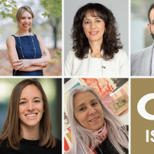 ISyE faculty leading the new Health Systems minor include (top row, left to right) Dima Nazzal, Pinar Keskinocak, and Turgay Ayer; and (bottom row, left to right) Lauren Steimle and Nicoleta Serban.